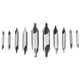 thumbnail image 2 of JUEGO DE BROCAS CENTRALES HSS, Herramientas para Trabajar Metales, Juego de Brocas Centrales HSS de 10 piezas de 1 mm, 5 mm Brocas Avellanadoras Combinadas de 60 Grados, Alta, 2 of 7
