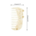 thumbnail image 2 of Unique Bargains 1 Pc Women Durable Cute Cat Comb Gold Tone Acetate Sheet, 2 of 6