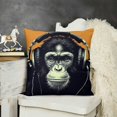 thumbnail image 2 of Monkey Pillow Covers Decorative Banksy Pop Art Colorful Throw Pillow Covers Funny Gorilla Animal Cushion Case Chimpanzee Square Pillowcase Decorations for Couch Sofa Gift, 2 of 5