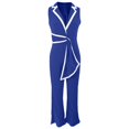 thumbnail image 4 of Women's Summer Wide Leg Sleeveless Romper - Casual Comfortable Jumpsuit for Daily Wear & Home Relax, 4 of 6