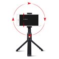 thumbnail image 4 of Bluetooth Selfie Stick Bluetooth Obturador remoto Portátil 360 degree Soporte de teléfono con trípode giratorio para teléfono Teléfono inteligente Negro Sunnimix autofoto bluetooth, 4 of 8