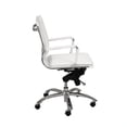thumbnail image 3 of Eurostyle Gunar Pro Low Back Office Chair in White/Chrome, 3 of 4