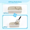 thumbnail image 5 of Byepica 4Pcs Stainless Steel Cat Litter Scoop, Litter Shovels for Cats, Fine Mesh Sand Sifters for Crustaceans, Fish, Reptile(Silver), 5 of 6