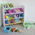 thumbnail image 4 of Humble Crew Kids Toy Storage Organizer with 12 Plastic Storage Bins, White/Pink/Blue/Green/, 4 of 6