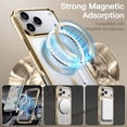 thumbnail image 4 of JETech Magnetic Case for iPhone 17 Pro Max 6.9-Inch, Compatible with MagSafe, Soft Electroplated TPU Frame with Hard Clear PC Back, Shockproof Phone Cover (Gold), 4 of 5