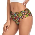 thumbnail image 2 of Balery Hippie Peace Love Ropa Interior de Algodón para Mujer con Dibujo – Braguitas Cómodas y Elásticas, Estilo Clásico-XX-Large, 2 of 6