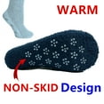 thumbnail image 5 of Glory Max Women's Soft Cozy Fuzzy Socks Non-Skid Striped Fluff Plush Home Slipper Socks - 12 Pairs, 5 of 6