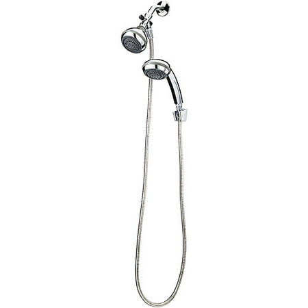 UPC 074108138637 product image for Pollenex Polished Chrome Universal Wall-Mount & Hand-Held Showerhead Combo Set | upcitemdb.com