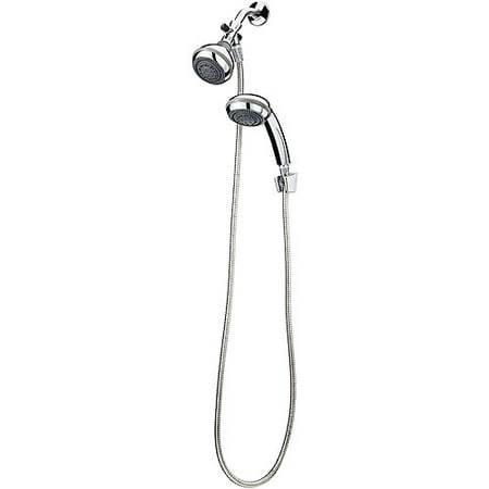 Pollenex Polished Chrome Universal Wall-Mount & Hand-Held Showerhead Combo Set