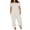 Gray, variant on QATAINLAV Linen Jumpsuits for Women Loose Fit Off Shoulder Rompers Casual Short Sleeve Wide Leg Overalls Plus Size Solid Color Jumpers One Piece Pants, Red, S