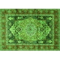thumbnail image 1 of Ahgly Company Indoor Rectangle Medallion Green Traditional Area Rugs, 7' x 9', 1 of 1