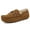 TAN, variant on Mens Comfort Sheepskin Suede Shearling Moccasin Toe Slippers Ondoor/Outdoor Shoes AU-LOAFER-02 Size 10.5
