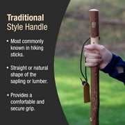 Brazos Rustic Wood Walking Stick, Twisted Sweet Gum, Traditional Style Handle, for Men & Women, 55