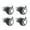 Type1, variant on 4Pcs Side-Mounted Casters, Silent Rubber Wheels, Drawer Caster, For Furniture, Kitchen Cabinet, Table, Loading Capacity 20KG ,Quiet and Smooth