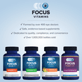 thumbnail image 6 of Focus Vitamins AREDS2-Based Eye Support Supplement, Citrus Flavored Chewable Tablets, 180 Count, 6 of 6