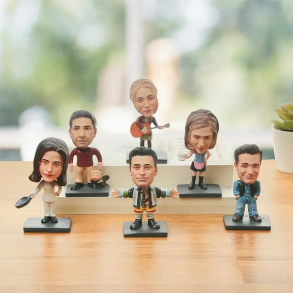 F.R.I.E.N.D.S.Bobblehead (All 6 Combo) | 10 cms | Resin | Action Figure | Friends TV Show | Gift for All | Friends Merchandise