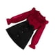 thumbnail image 2 of Minnieouse Conjuntos de ropa para niños Traje de otoño Ropa Disfraces Cuello Ahuecado Parche de malla plisada Tops corta 160cm-11.12Y Type3 NO3, 2 of 6