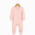 thumbnail image 2 of Wamejoo Baby Boy Girl Pajamas Bamboo Rompers Footless Zipper Solid Color Long Sleeve Sleeper Jumpsuit Soft Loungewear Outfit, 2 of 4