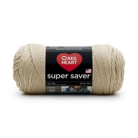 Red Heart Super Saver Yarn, Medium Acrylic Buff Yarn, 364 yd
