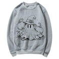 thumbnail image 4 of Inverlee Women's Halloween Sweatshirts Plus Size Pumpkin Ghost Graphic T-shirt Soft Crewneck Sweatshirt Long Sleeve Tunic Pullover Tops Halloween Gifts, 4 of 5