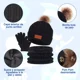 thumbnail image 5 of 4 Conjunto Gorro De Invierno Para Niños Guantes Y Bufanda, 5 of 8