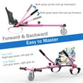 thumbnail image 4 of HOVERMAX Hoverboard Go Kart, Seat Attachment with Adjustable Frame Length for 6.5" 8" 10" Suitable for Kids and Adults, Combo Pink, 4 of 7