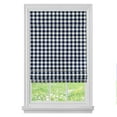 thumbnail image 2 of Achim Buffalo Check Roman Indoor Cordless Navy Polyester Light Filtering Window Roman Pleated Shade, 64" L x 35" W, 2 of 4