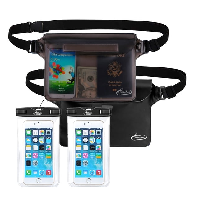 Riñonera impermeable AirUntech para iPhone 15 Pro Max con funda