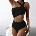 thumbnail image 2 of Bikini de color sólido para mujer Traje de baño dividido Conjunto de ropa de playa OAVQHLG3B Store  lin121212, 2 of 4