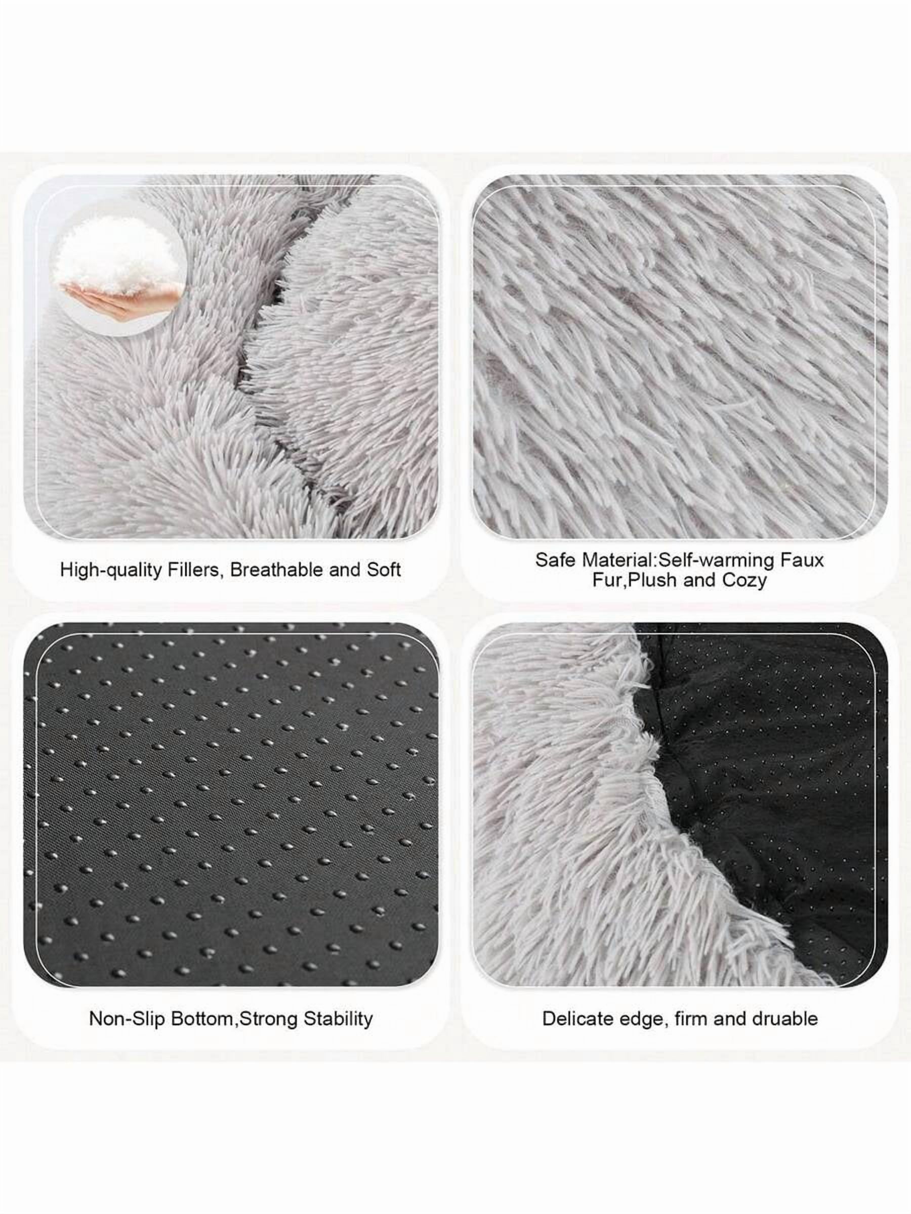 Calming Dog Bed (L/XL/XXL) For Medium And Large Dogs Comfortable Pet Bed  Donut Cuddler Up To 55/77/100lbs