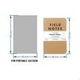 thumbnail image 3 of Cahier de Voyage en Cuir de Vache Recharge Papier Blanc Pratique Pages Intérieures de Remplacement, 3 of 7