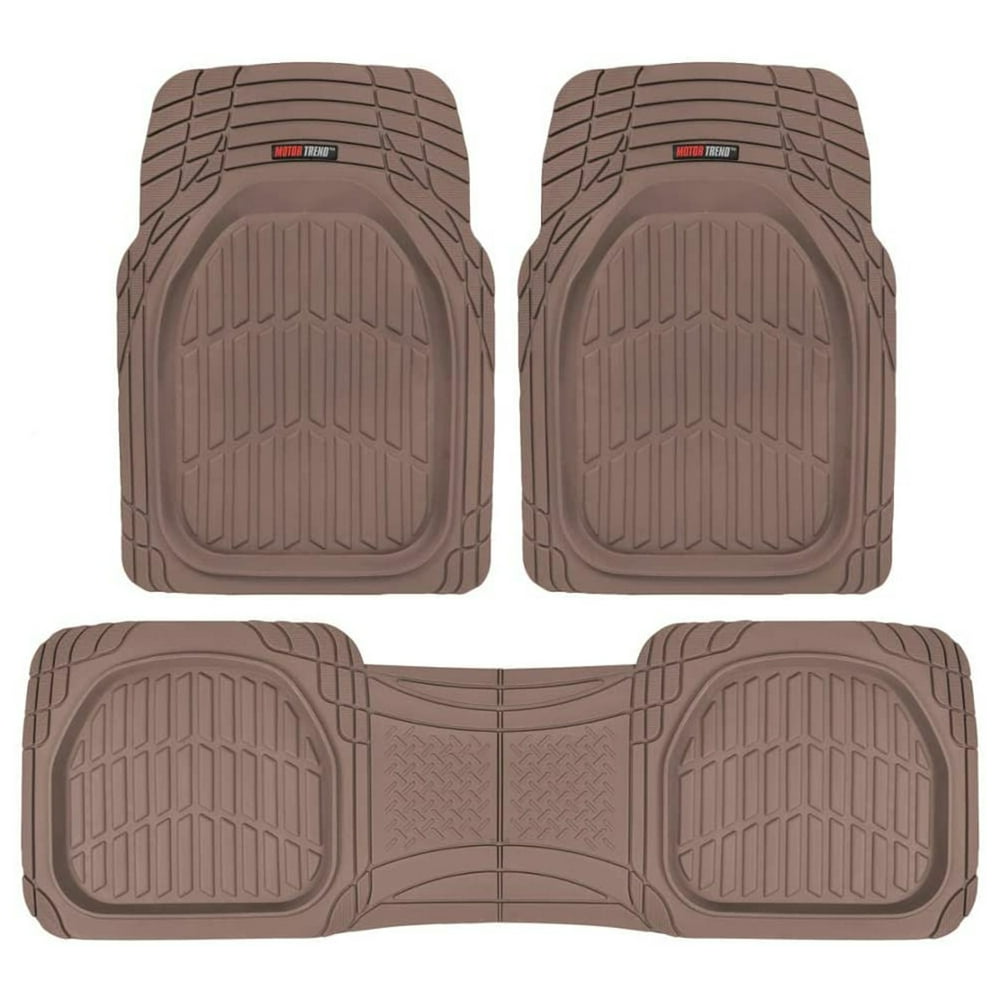 Motor Trend FlexTough Car Floor Mats Contour Liners Heavy Duty Deep
