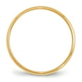 thumbnail image 2 of 14K Yellow Gold 2mm Light Weight Half Round Band Ring Size 12.5, 2 of 7