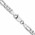 thumbnail image 4 of 14K White Gold Jbsp's 4mm Flat Figaro Chain (18 X 4) Made In South Africa 1301-18, 4 of 5