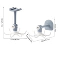 thumbnail image 3 of Less Than 5 Hooks Kitchen Utensil Hanger with 6 Hooks Shaped Under Cabinet Utensil Holder 360 Rotatable Kitchen Hooks Spoon Spatula Sponge Rack Space Saving Wall Hooks, 3 of 4