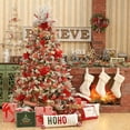 thumbnail image 5 of 24 Uds. Adornos navideños de copos de nieve de plástico con purpurina para decoración navideña, decoración de ventanas, 5 of 5