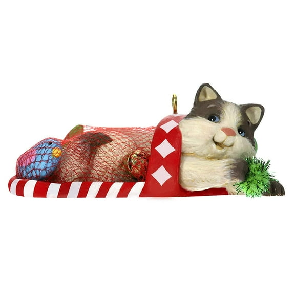 Hallmark Ornament 2019 Mischievous Kittens #21 - Kitten in Stocking