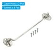 thumbnail image 3 of Unique Bargains 8 Inch Hook Eye Latch, 2 Pack Stainless Steel Privacy Hook and Eye Latch Gate Latch Lock, Silver Tone, 3 of 6