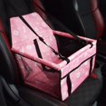 thumbnail image 1 of Dog Car Pad Pet Safety Seat Anti-dirty Waterproof Pet Car Bag Dog Kennel Pet Mesh Hanging Bag Travel Basket For Small Dogs Cats ShopWise Round, 1 of 15
