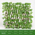 thumbnail image 3 of CAROOTU 40cm Adjustable Simulation Fence Leaf Fence Artificial Fence Net Rattan Decorative Fence for Home, 3 of 7