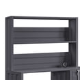 thumbnail image 4 of Dusk and Hutch Set with Metal Base and Storage Compartments, Gray - Saltoro Sherpi, 4 of 5