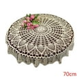 thumbnail image 1 of Nappe en Dentelle Blanche/beige Design Creux Tapis de Table Maison Restaurant, 1 of 6