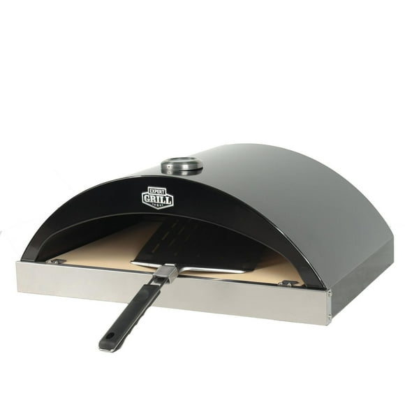 Expert Grill Pizza Oven with Pizza Stone, Stainless Steel + Black, GPT2416W-C, 288 Sq.In. total cooking area