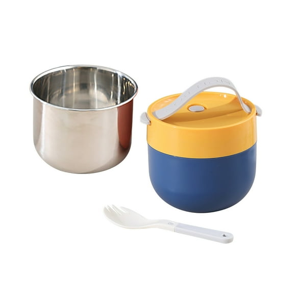 onlyliua Promoción de Temporada Taza de Sopa de Acero Inoxidable 304, Tazón de Sopa, Taza de Leche para El Desayuno, Lata de Sopa Portátil para Llevar, Taza de Cereales para Trabajadores de Oficina