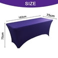 thumbnail image 4 of [6 Pieds] Housse de Table de Patio Rectangulaire Extensible, Ajustée, Lavable et Résistante aux Plis pour Événements, Mariages, Banquets et Fêtes, 4 of 5