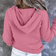 thumbnail image 4 of pstuiky Women Sweatshirts, Women Solid Color Round Neck Long Sleeve Sweatshirt Modern Fit Casual Plus Size Womens SweatshirtsBlouse Girls Sweatshirts for Women Pink XXL, 4 of 6