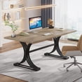 thumbnail image 4 of Tribesigns 63" W x 31.5" D Large Home Office Desks, Modern Executive Desk (Without Chair), 4 of 6