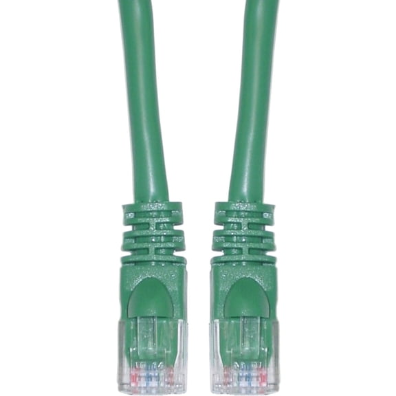 Cat5E Green Ethernet Patch Cable, Snagless - Molded Boot, 100 Foot