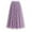 Purple, variant on Ohufall Women's Maxi Skirts Fashion Casual Mesh Daisy Printed A-Line Swing Long Skirt Flowy Pleated Elastic High Waist Midi Skirts for Women