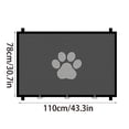 thumbnail image 3 of No-Drill Retractable Dog Gate Indoor, Dog Gates for Doorways, Baby Gate for Stairs, Pet Gate for Baby & Pet Safety, Isolation Net for Home Use, 20 Inches Tall, 49 Inch Wide, Black, 3 of 6